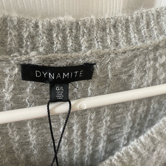 Dynamite Ladder Stitch Sheer Wool Sweater - Picture 4 of 5